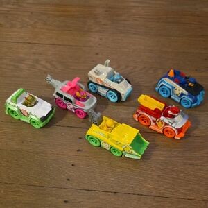 Paw Patrol True Metal Neon Rescue Vehicle Set Of 6